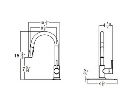 PROHS - Kitchen Faucet - HUNTINGTON BRASS Euro Arc Kitchen Faucet