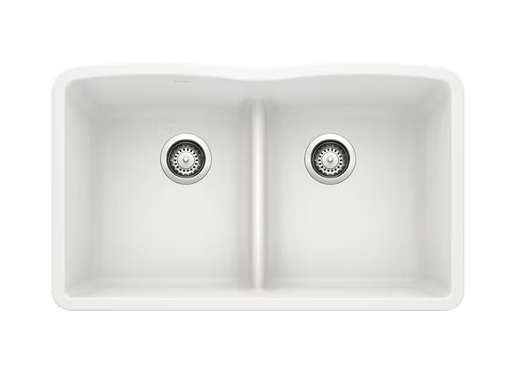 PROHS - Kitchen Sinks - Blanco Diamond Equal Low Divide Granite Composite Kitchen Sink