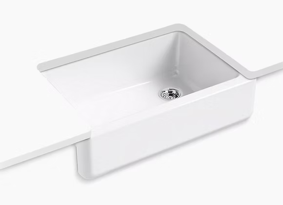 PROHS - Vanity Sink - KOHLER Whitehaven Cast Iron Apron Kitchen Sink