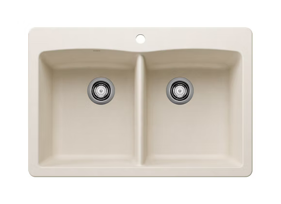 PROHS - Kitchen Sinks - Blanco Diamond Equal Double Bowl Granite Composite Kitchen Sink