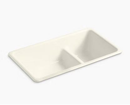 PROHS - Kitchen Sink - KOHLER Iron Tones 70/30 Cast Iron Reversible Undermount or Drop-in Kitchen Sink