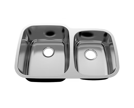 PROHS - Kitchen Sink -  PROHS 60/40 Double Bowl Stainless Steel Undermount Kitchen Sink