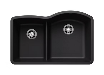 PROHS - Kitchen Sinks - Blanco Diamond Low Divide 40-60 Granite Composite Kitchen Sink