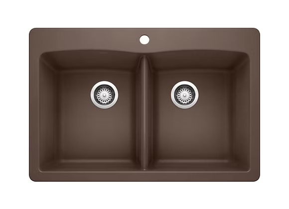 PROHS - Kitchen Sinks - Blanco Diamond Equal Double Bowl Granite Composite Kitchen Sink