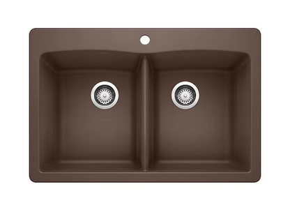 PROHS - Kitchen Sinks - Blanco Diamond Equal Double Bowl Granite Composite Kitchen Sink