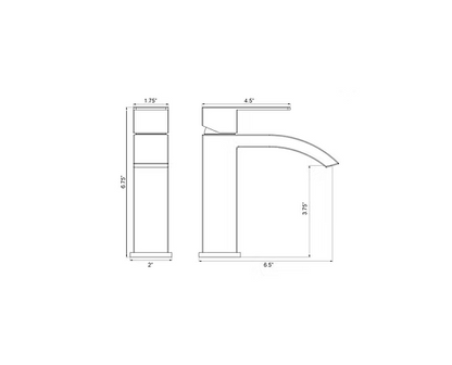 PROHS - Vanity Faucet - KINGMORE Marcato Vanity Faucet