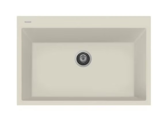 PROHS - Kitchen Sinks - Q Napoli Large Granite Composite Single Bowl Kitchen Sink