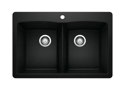 PROHS - Kitchen Sinks - Blanco Diamond Equal Double Bowl Granite Composite Kitchen Sink
