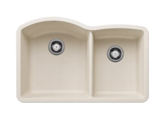 PROHS - Kitchen Sinks - Blanco Diamond Low Divide 60-40 Granite Composite Kitchen Sink