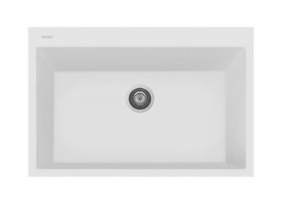 PROHS - Kitchen Sinks - Q Napoli Large Granite Composite Single Bowl Kitchen Sink