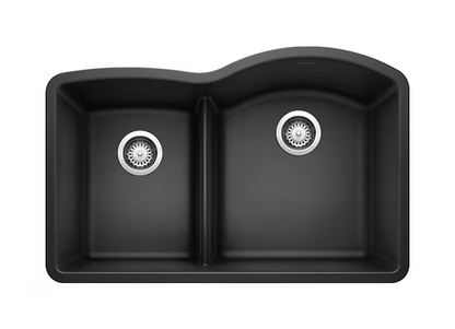 PROHS - Kitchen Sinks - Blanco Diamond Low Divide 40-60 Granite Composite Kitchen Sink