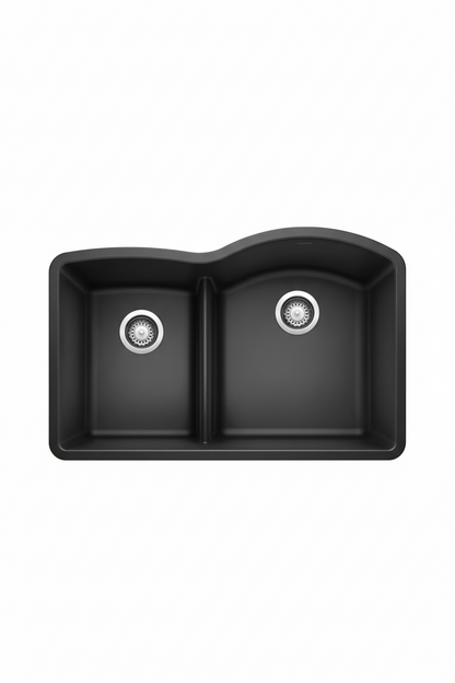 PROHS - Kitchen Sinks - Blanco Diamond Low Divide 40-60 Granite Composite Kitchen Sink