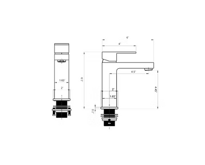 PROHS - Vanity Faucet - KINGMORE Staccato Vanity Faucet