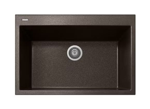 PROHS - Kitchen Sinks - Q Napoli Large Granite Composite Single Bowl Kitchen Sink