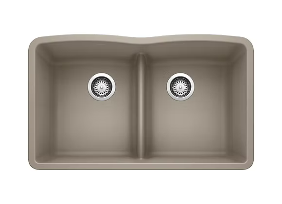 PROHS - Kitchen Sinks - Blanco Diamond Equal Low Divide Granite Composite Kitchen Sink