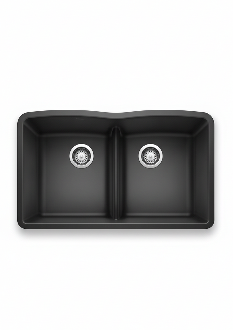 PROHS - Kitchen Sinks - Blanco Diamond Equal Low Divide Granite Composite Kitchen Sink