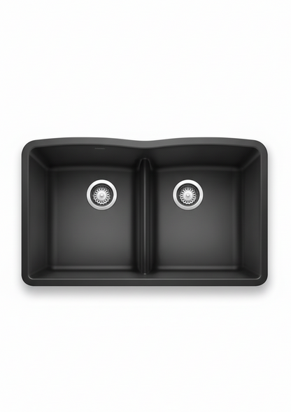 PROHS - Kitchen Sinks - Blanco Diamond Equal Low Divide Granite Composite Kitchen Sink