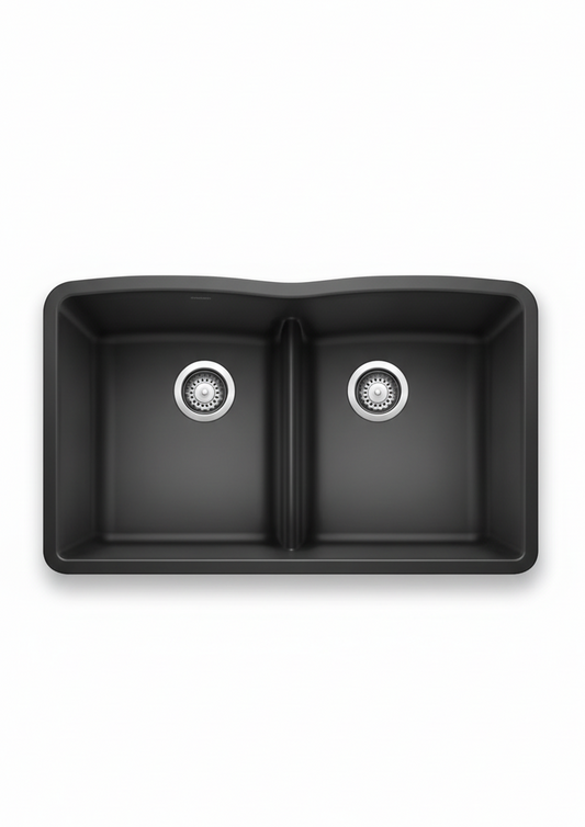 PROHS - Kitchen Sinks - Blanco Diamond Equal Low Divide Granite Composite Kitchen Sink