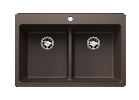 PROHS - Kitchen Sinks - Blanco Liven Equal Double Bowl Granite Composite Kitchen Sink