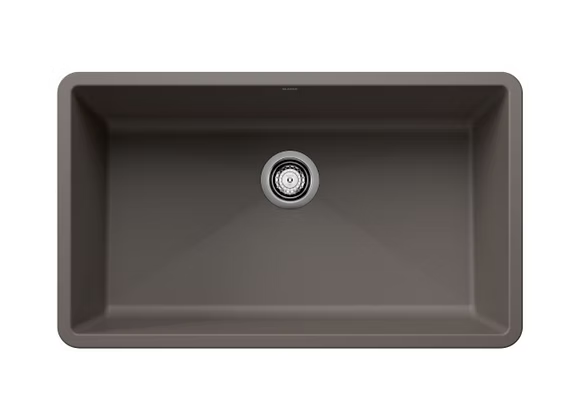 PROHS - Kitchen Sinks - Blanco Precis Super Single Bowl Granite Composite Kitchen Sink