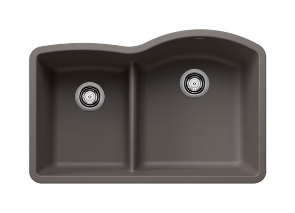 PROHS - Kitchen Sinks - Blanco Diamond Low Divide 40-60 Granite Composite Kitchen Sink