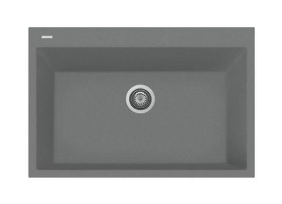 PROHS - Kitchen Sinks - Q Napoli Large Granite Composite Single Bowl Kitchen Sink
