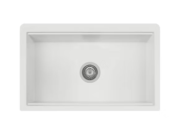 PROHS - Kitchen Sinks - Q Ancona Apron Front Ledged Granite Composite Kitchen Sink