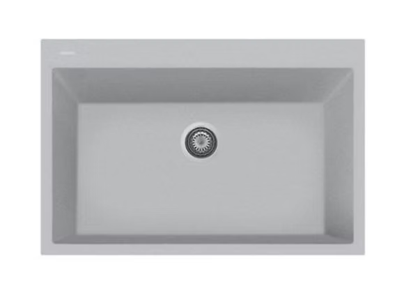 PROHS - Kitchen Sinks - Q Napoli Large Granite Composite Single Bowl Kitchen Sink