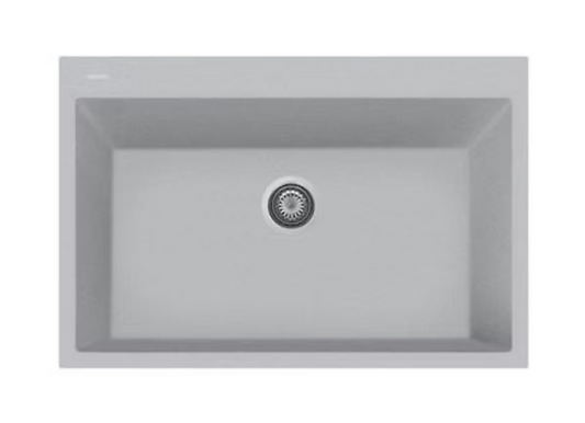 PROHS - Kitchen Sinks - Q Napoli Large Granite Composite Single Bowl Kitchen Sink