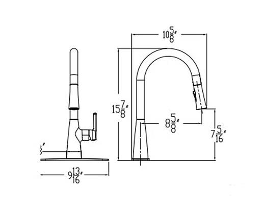 PROHS - Kitchen Faucet - HUNTINGTON BRASS Vezzo Kitchen Faucet