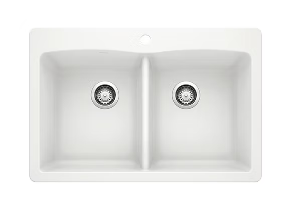 PROHS - Kitchen Sinks - Blanco Diamond Equal Double Bowl Granite Composite Kitchen Sink