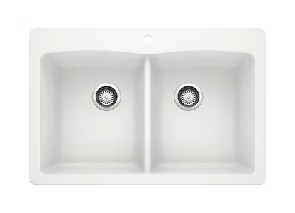PROHS - Kitchen Sinks - Blanco Diamond Equal Double Bowl Granite Composite Kitchen Sink