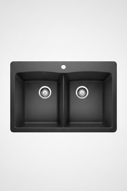 PROHS - Kitchen Sinks - Blanco Diamond Equal Double Bowl Granite Composite Kitchen Sink
