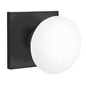 Emtek 5110 Passage Porcelain Door Knob with Square Rosette