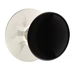 Emtek 5207 Privacy Porcelain Door Knob with Modern Rosette