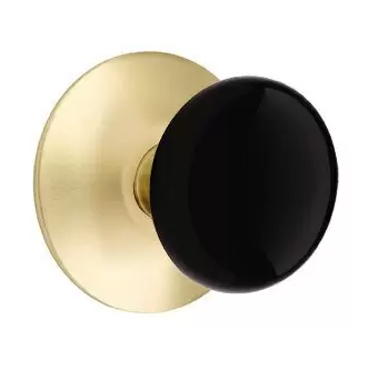 Emtek 5057 Porcelain Door Double Dummy Set With Modern Rosette