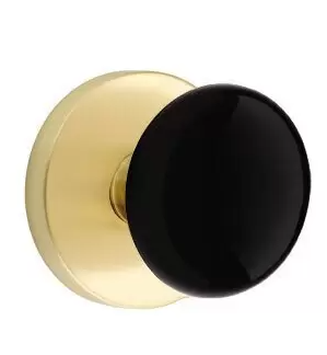 Emtek 5209 Privacy Porcelain Door Knob with Disk Rosette