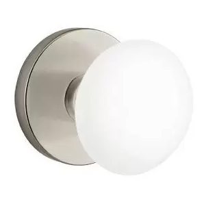 Emtek 5209 Privacy Porcelain Door Knob with Disk Rosette