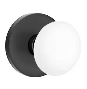 Emtek 5209 Privacy Porcelain Door Knob with Disk Rosette