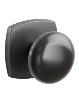 Emtek 5316 Passage Porcelain Door Knob with Urban Modern Rosette