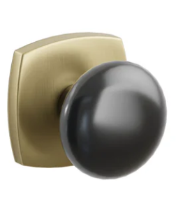 Emtek 5316 Passage Porcelain Door Knob with Urban Modern Rosette