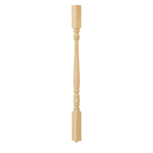 C-5601 Classic Series Square Top Wood Baluster - Size 1-3/4" - Length 34"