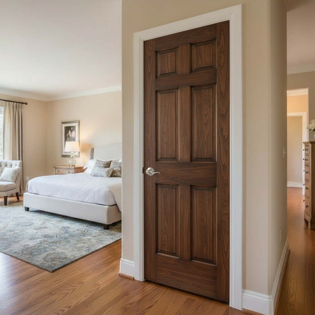 Prehung: 6-Panel Raised Clear Pine 1-3/8" thick interior door