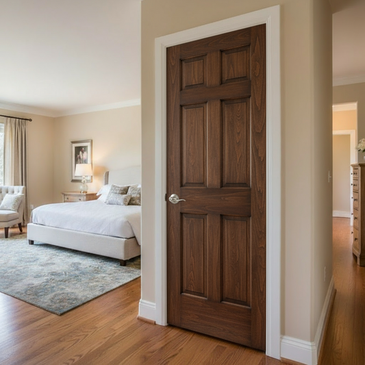 Prehung: 6-Panel Raised Clear Pine 1-3/8" thick interior door
