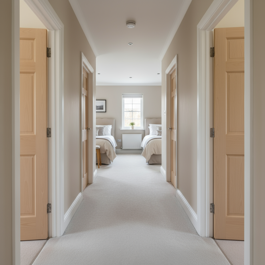 Slab: 6-Panel Raised Clear Pine Slab 1-3/8" thick