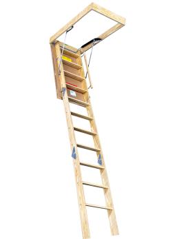 ATTIC STAIRS: American Stairway Husky Model 655 Wood Attic Stairs