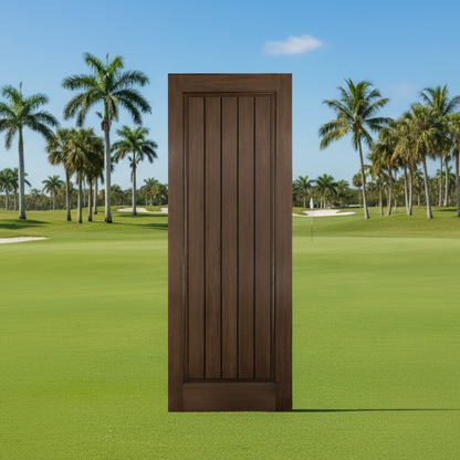 SLAB: Fiberglass WG Texture 1-Panel Square Plank Raised DRA1P80 (unfinished)