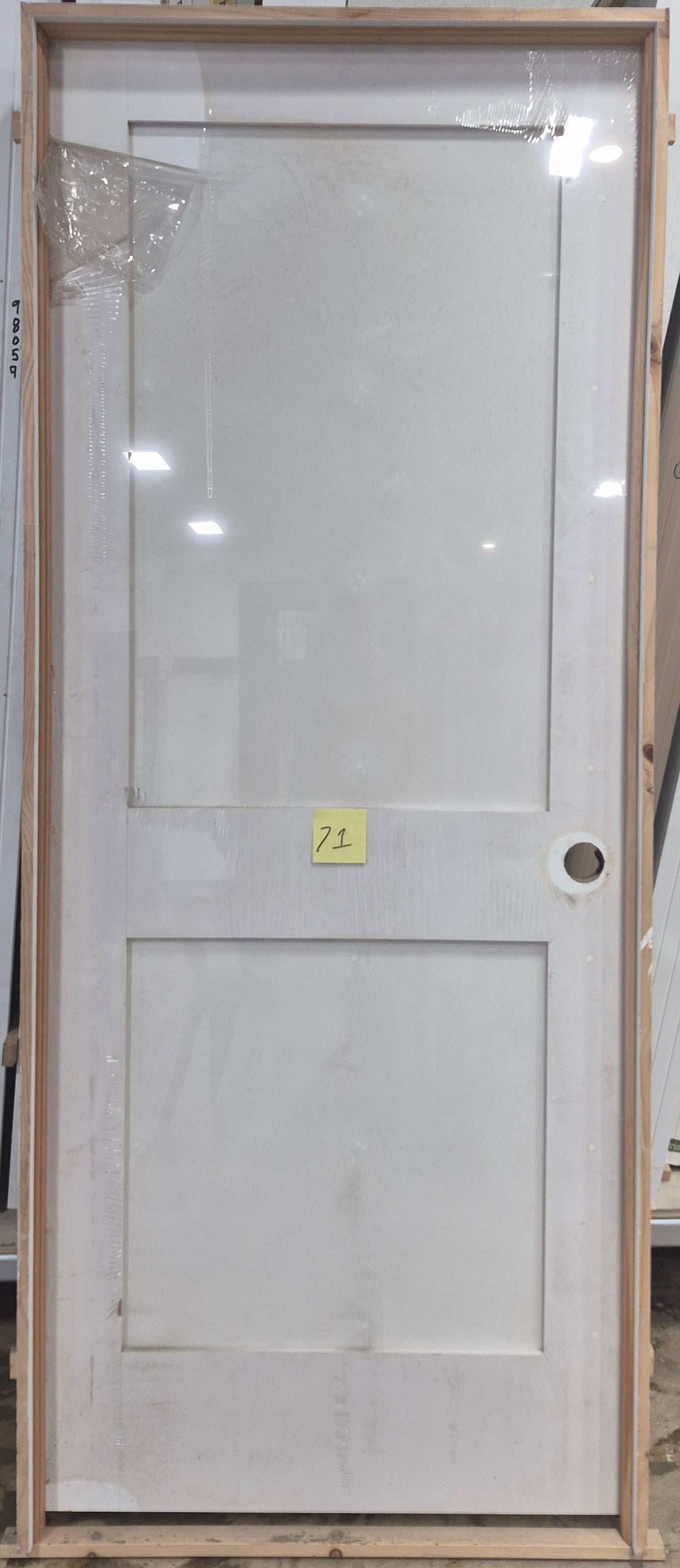 CLEARANCE - Interior Door 71 - Pre-hung Left Hand Swing 2/8(32")x6/8(80")x 1-3/8" Primed MDF 2-Panel True Shaker SC