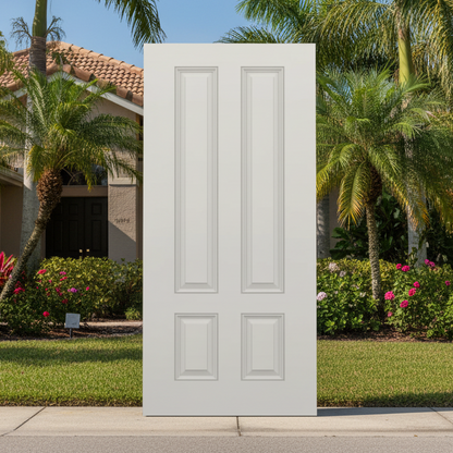 SLAB: Fiberglass Smooth 4-Panel Raised DRS49 (unfinished)