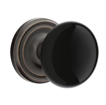 Emtek 8100 Passage, Regular Rosette, Porcelain Knob